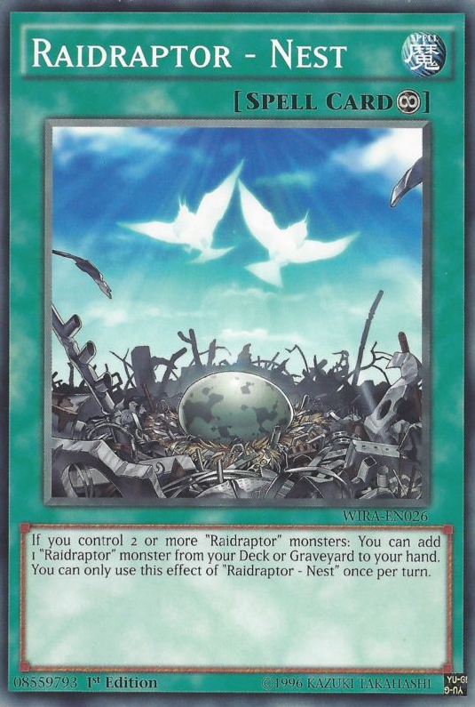 Raidraptor - Nest [WIRA-EN026] Common Yu-Gi-Oh!