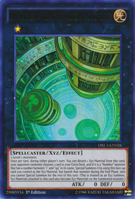 Number 78: Number Archive [DRL3-EN026] Ultra Rare Yu-Gi-Oh!