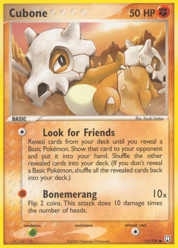 Cubone (51/109) [EX: Team Rocket Returns] Pokémon