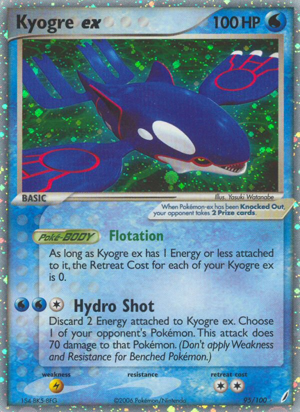 Kyogre ex (95/100) [EX: Crystal Guardians] Pokémon