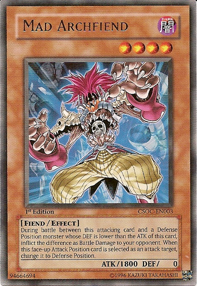 Mad Archfiend [CSOC-EN003] Rare Yu-Gi-Oh!