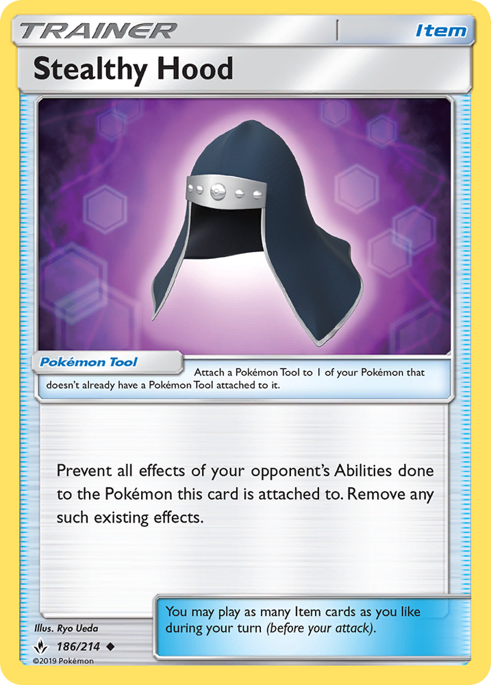 Stealthy Hood (186/214) [Sun & Moon: Unbroken Bonds] Pokémon