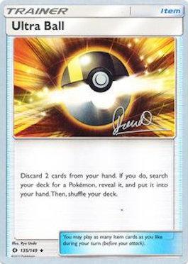 Ultra Ball (135/149) (Infinite Force - Diego Cassiraga) [World Championships 2017] Pokémon