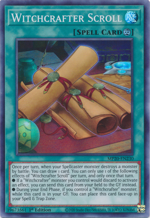 Witchcrafter Scroll [MP20-EN230] Super Rare Yu-Gi-Oh!