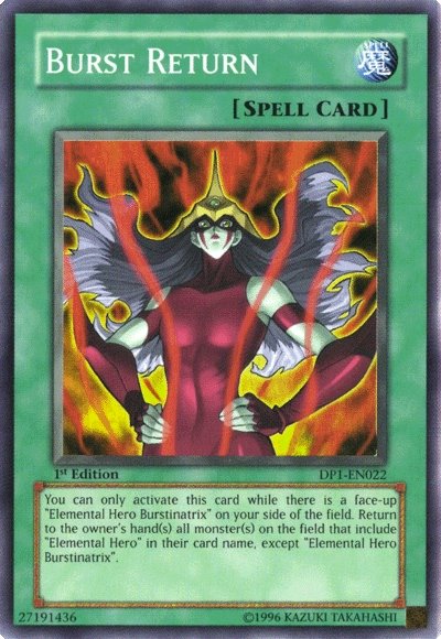 Burst Return [DP1-EN022] Super Rare Yu-Gi-Oh!