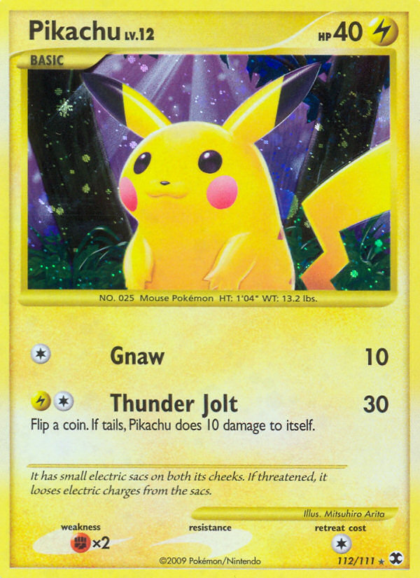 Pikachu (112/111) [Platinum: Rising Rivals] Pokémon