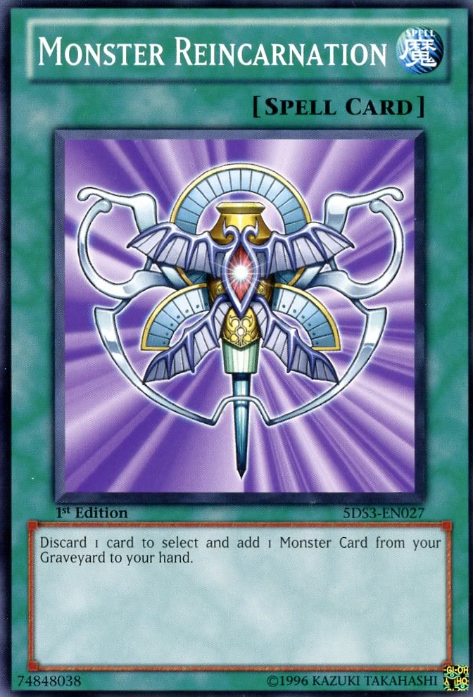 Monster Reincarnation [5DS3-EN027] Common Yu-Gi-Oh!