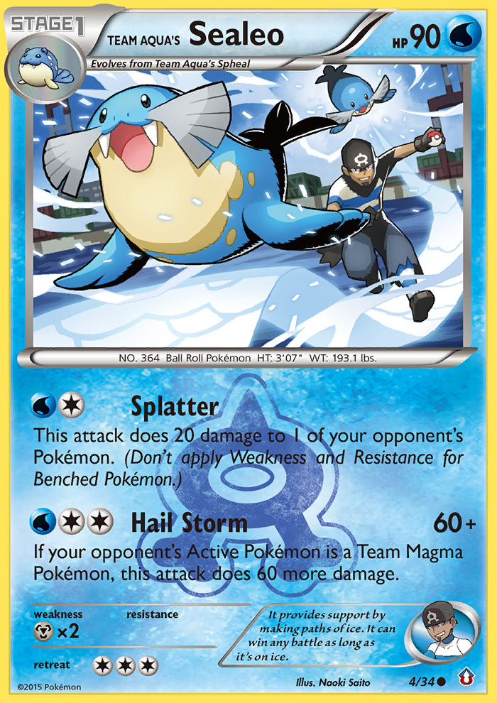 Team Aqua's Sealeo (4/34) [XY: Double Crisis] Pokémon