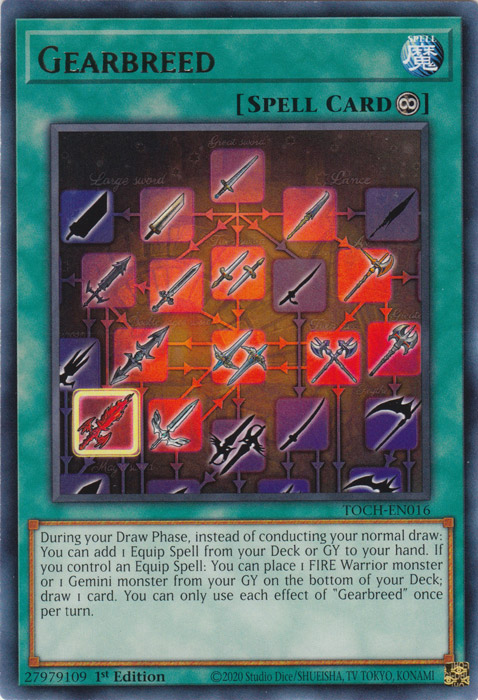 Gearbreed [TOCH-EN016] Rare Yu-Gi-Oh!