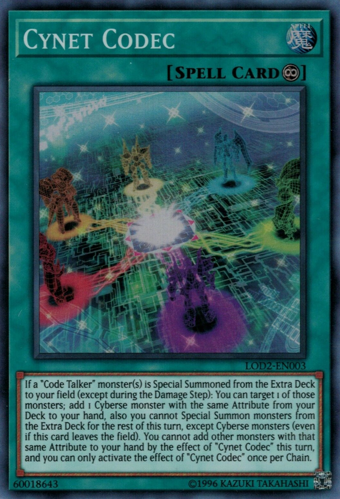 Cynet Codec (Legacy of the Duelist: Link Evolution) [LOD2-EN003] Super Rare Yu-Gi-Oh!