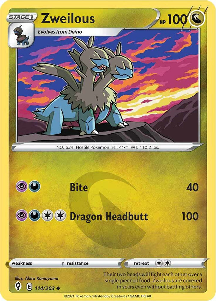 Zweilous (114/203) [Sword & Shield: Evolving Skies] Pokémon
