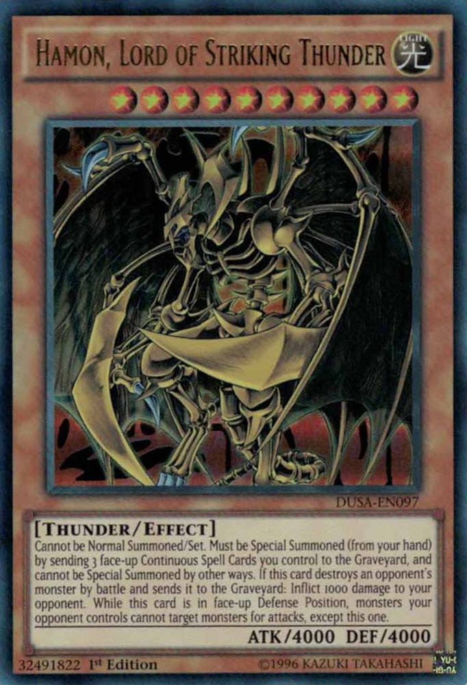 Hamon, Lord of Striking Thunder [DUSA-EN097] Ultra Rare Yu-Gi-Oh!