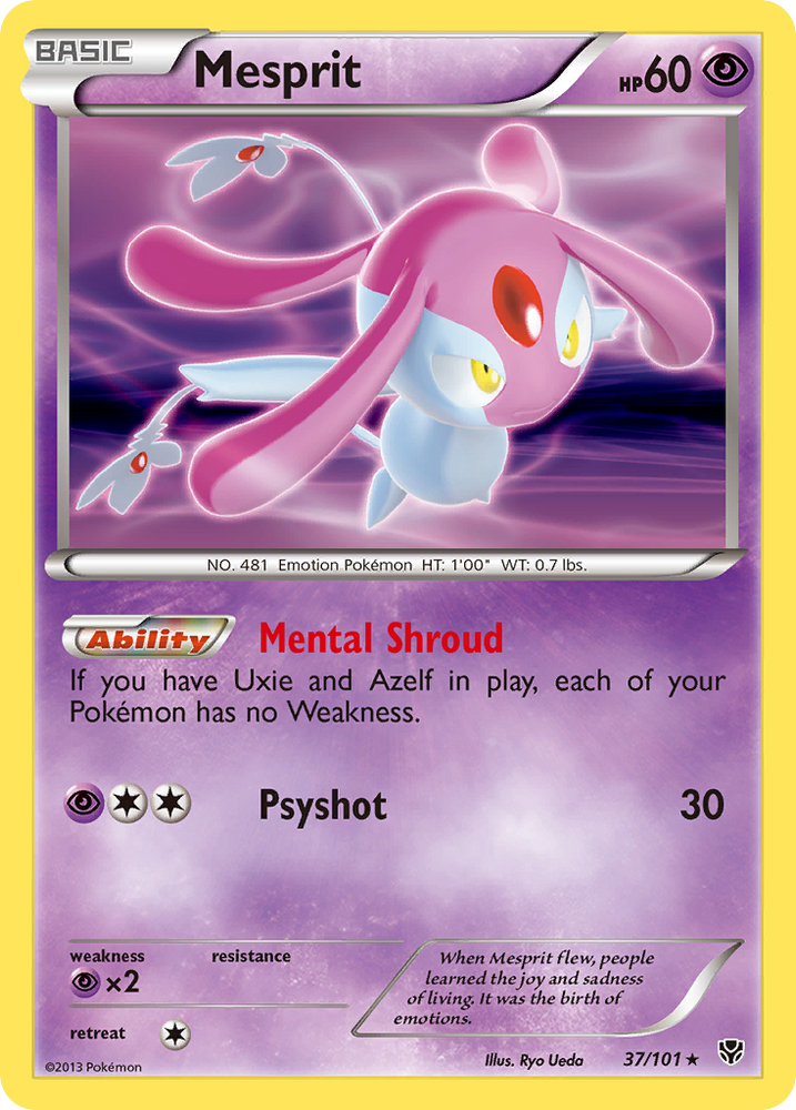 Mesprit (37/101) [Black & White: Plasma Blast] Pokémon