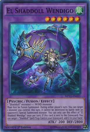 El Shaddoll Wendigo [MP15-EN221] Super Rare Yu-Gi-Oh!