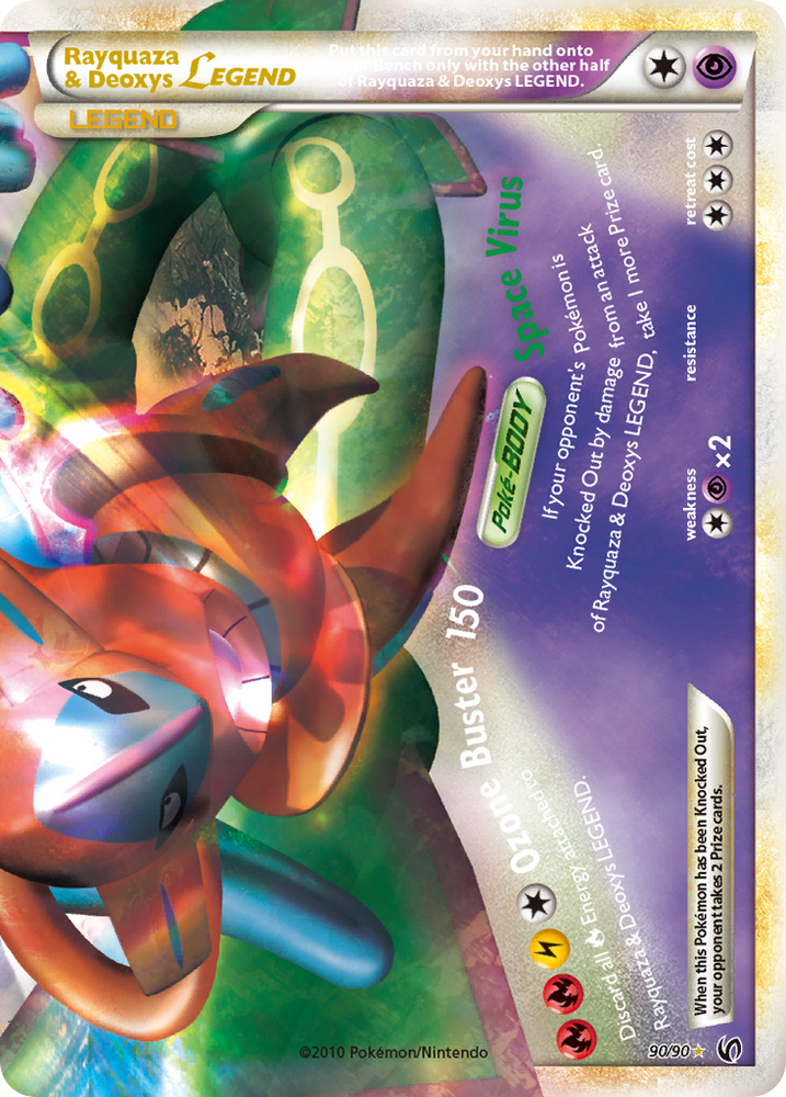 Rayquaza & Deoxys LEGEND (90/90) [HeartGold & SoulSilver: Undaunted] Pokémon