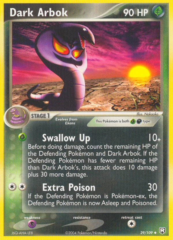 Dark Arbok (29/109) [EX: Team Rocket Returns] Pokémon