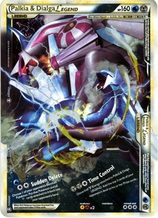 Palkia & Dialga LEGEND (101/102) (Jumbo Card) [HeartGold & SoulSilver: Triumphant] Pokémon