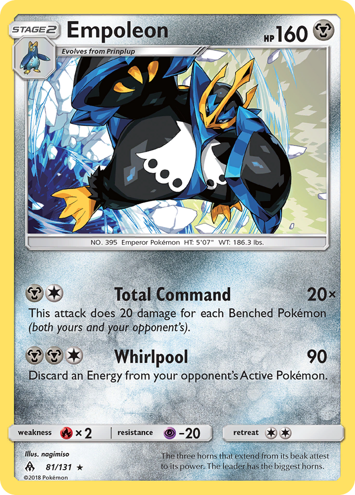 Empoleon (81/131) [Sun & Moon: Forbidden Light] Pokémon