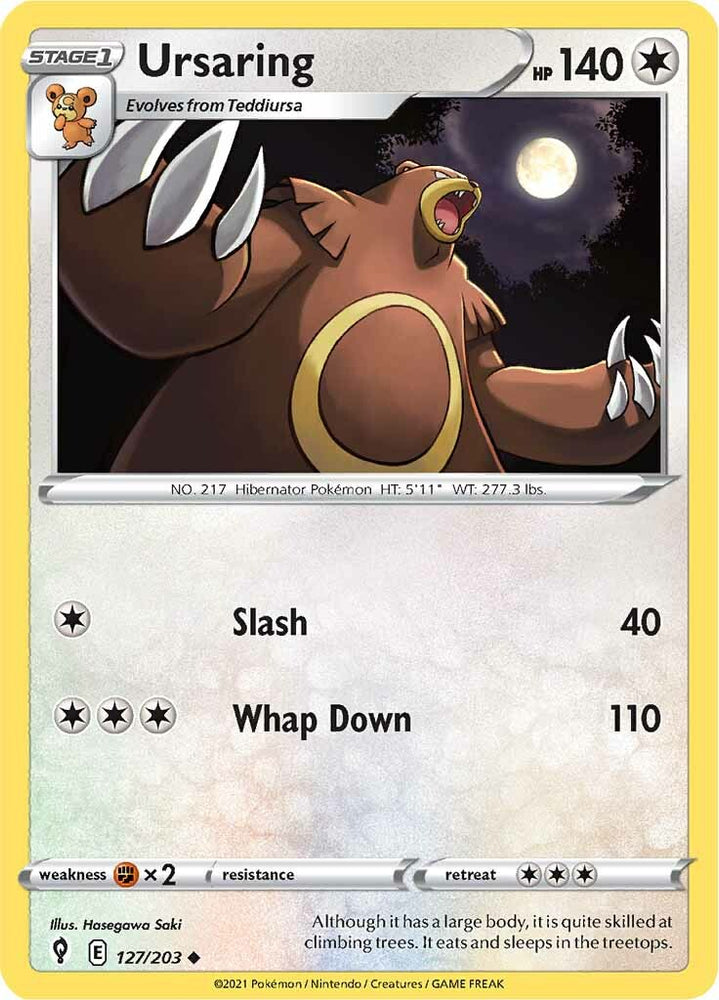 Ursaring (127/203) [Sword & Shield: Evolving Skies] Pokémon