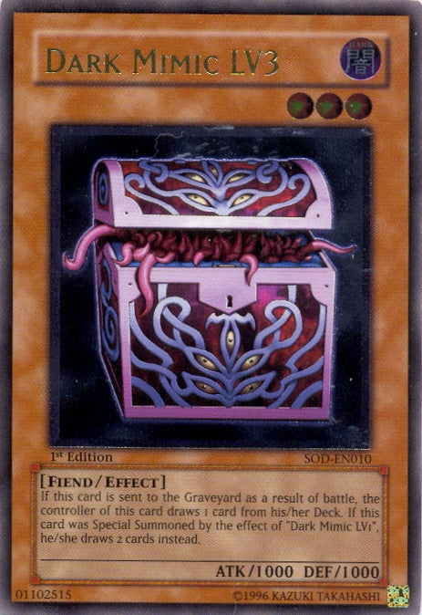Dark Mimic LV3 [SOD-EN010] Ultimate Rare Yu-Gi-Oh!