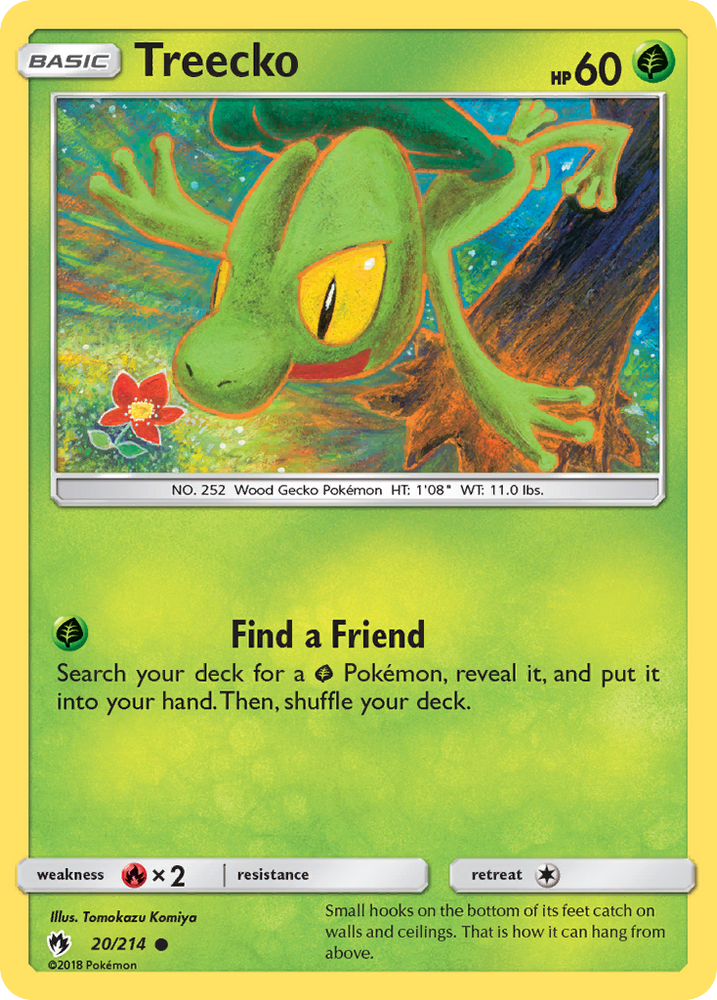 Treecko (20/214) [Sun & Moon: Lost Thunder] Pokémon