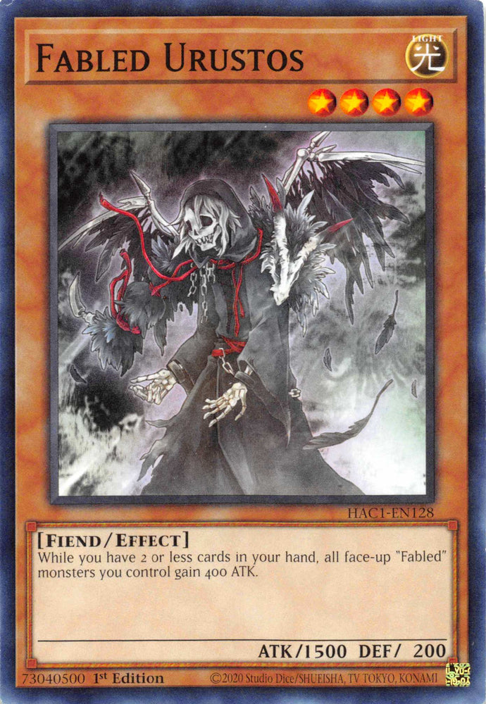 Fabled Urustos (Duel Terminal) [HAC1-EN128] Parallel Rare Yu-Gi-Oh!