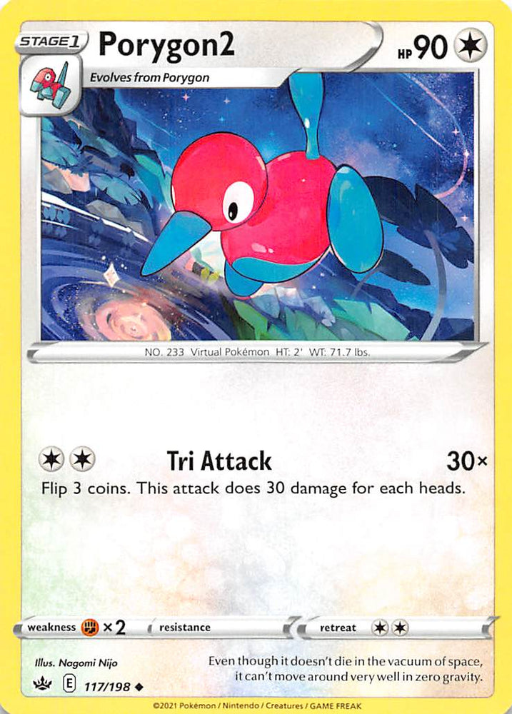 Porygon2 (117/198) [Sword & Shield: Chilling Reign] Pokémon