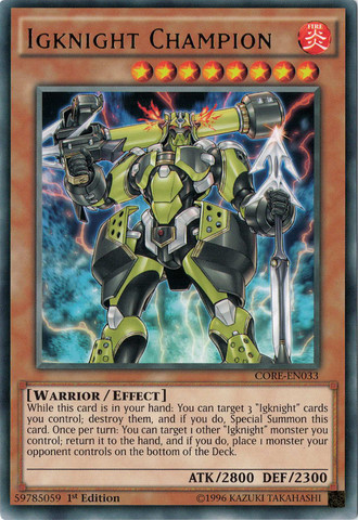 Igknight Champion [CORE-EN033] Rare Yu-Gi-Oh!