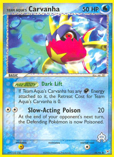 Team Aqua's Carvanha (25/95) [EX: Team Magma vs Team Aqua] Pokémon