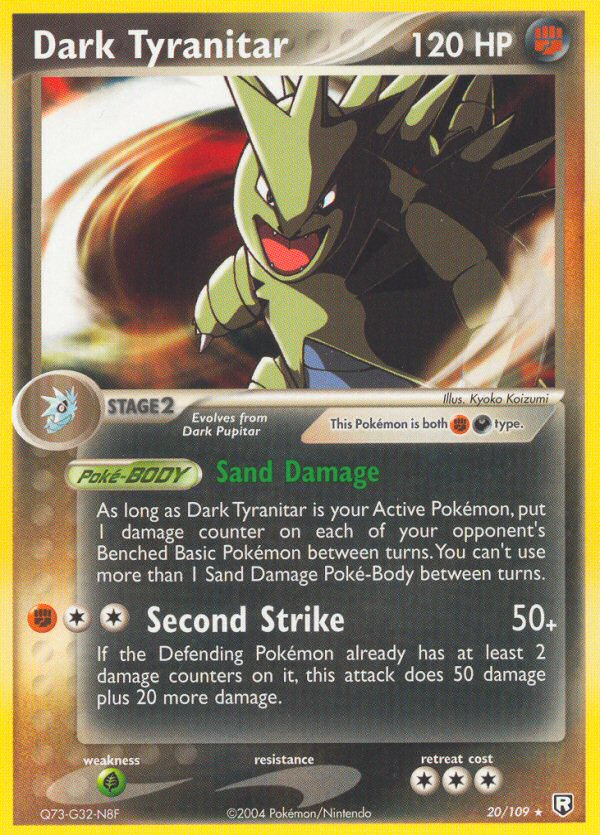Dark Tyranitar (20/109) [EX: Team Rocket Returns] Pokémon