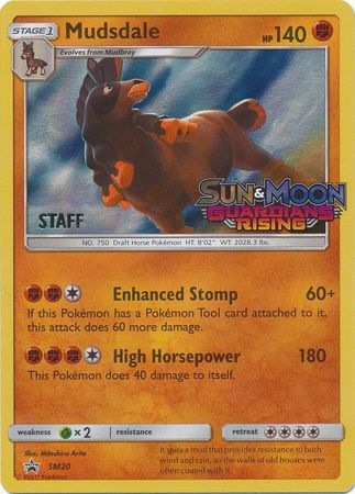 Mudsdale (SM20) (Staff Prerelease Promo) [Sun & Moon: Black Star Promos] Pokémon