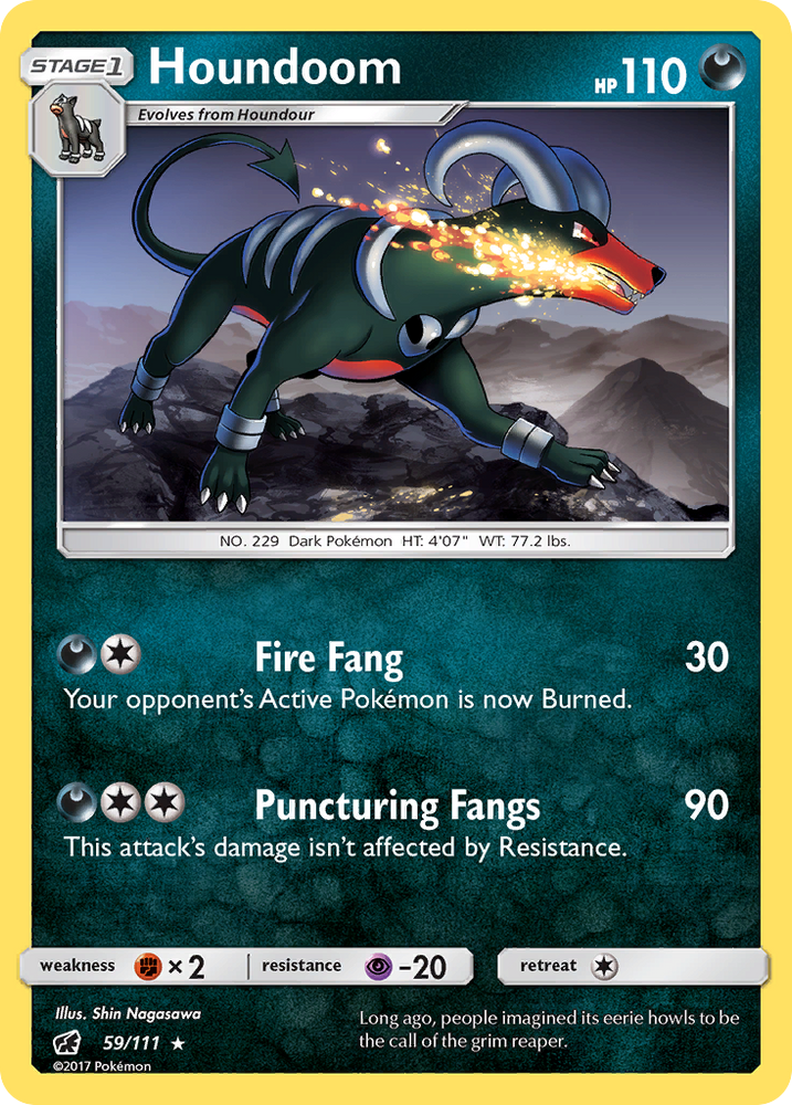 Houndoom (59/111) [Sun & Moon: Crimson Invasion] Pokémon