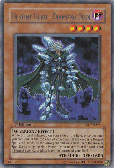Destiny Hero - Diamond Dude [EOJ-EN003] Rare Yu-Gi-Oh!