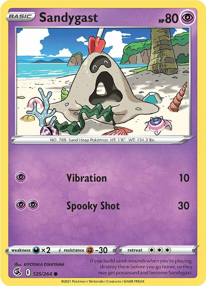 Sandygast (125/264) [Sword & Shield: Fusion Strike] Pokémon