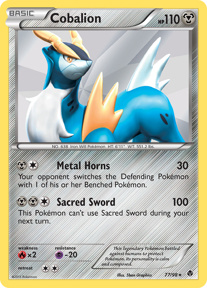 Cobalion (77/98) [Black & White: Emerging Powers] Pokémon
