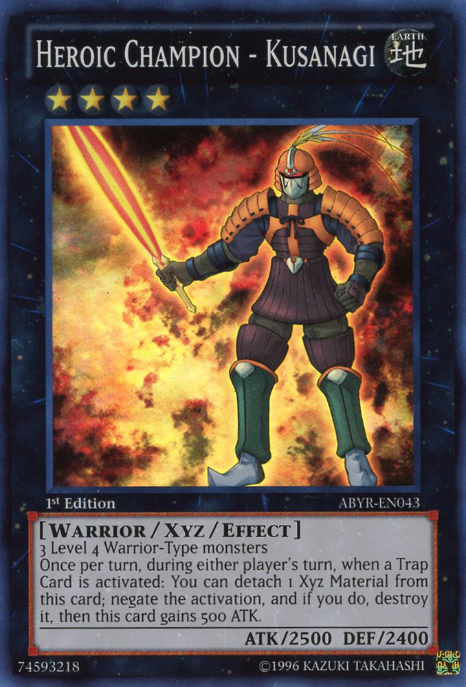 Heroic Champion - Kusanagi [ABYR-EN043] Super Rare Yu-Gi-Oh!