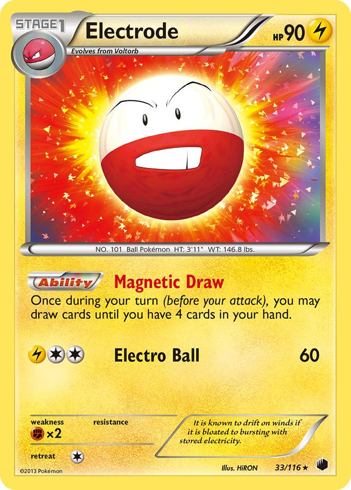 Electrode (33/116) (Theme Deck Exclusive) [Black & White: Plasma Freeze] Pokémon