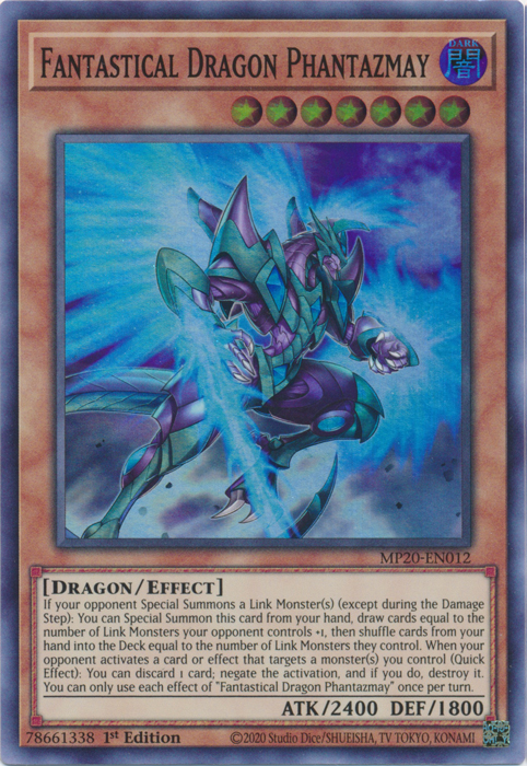 Fantastical Dragon Phantazmay [MP20-EN012] Super Rare Yu-Gi-Oh!
