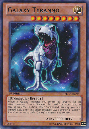 Galaxy Tyranno [PRIO-EN003] Rare Yu-Gi-Oh!