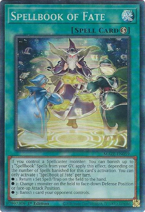 Spellbook of Fate [MAZE-EN059] Collector's Rare Yu-Gi-Oh!