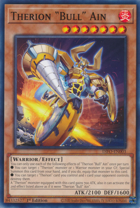 Therion Bull Ain [DIFO-EN003] Common Yu-Gi-Oh!