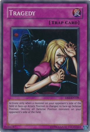 Tragedy [DR3-EN109] Super Rare Yu-Gi-Oh!