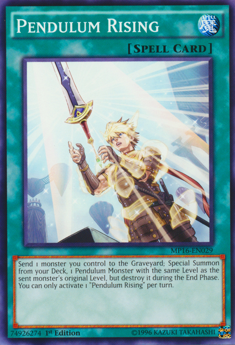 Pendulum Rising [MP16-EN029] Common Yu-Gi-Oh!