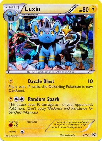Luxio (BW34) (Cracked Ice Holo) [Black & White: Black Star Promos] Pokémon