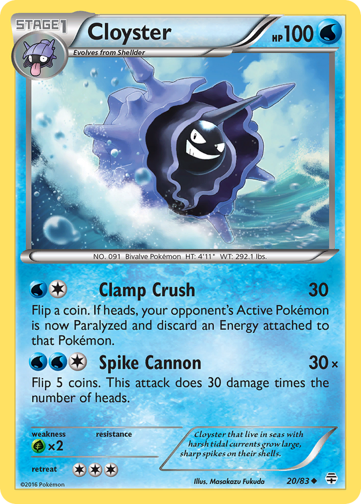 Cloyster (20/83) [XY: Generations] Pokémon