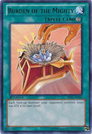 Burden of the Mighty [BP01-EN045] Rare Yu-Gi-Oh!