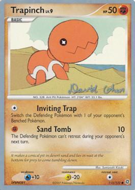 Trapinch LV.9 (115/132) (Stallgon - David Cohen) [World Championships 2009] Pokémon