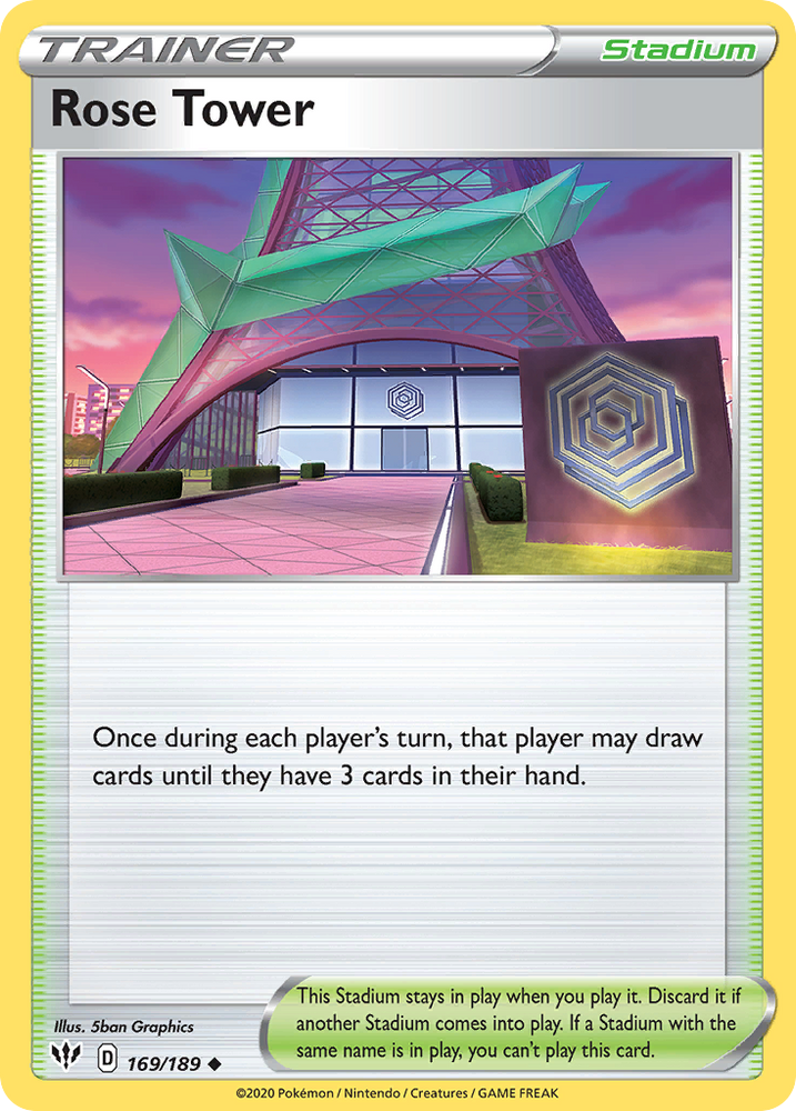 Rose Tower (169/189) [Sword & Shield: Darkness Ablaze] Pokémon