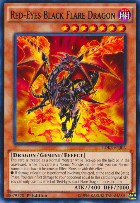 Red-Eyes Black Flare Dragon [LDK2-ENJ02] Common Yu-Gi-Oh!