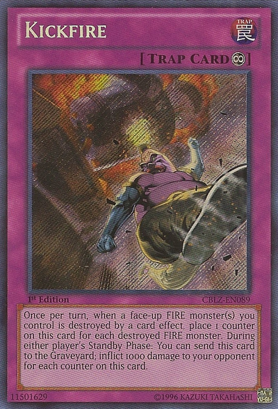 Kickfire [CBLZ-EN089] Secret Rare Yu-Gi-Oh!